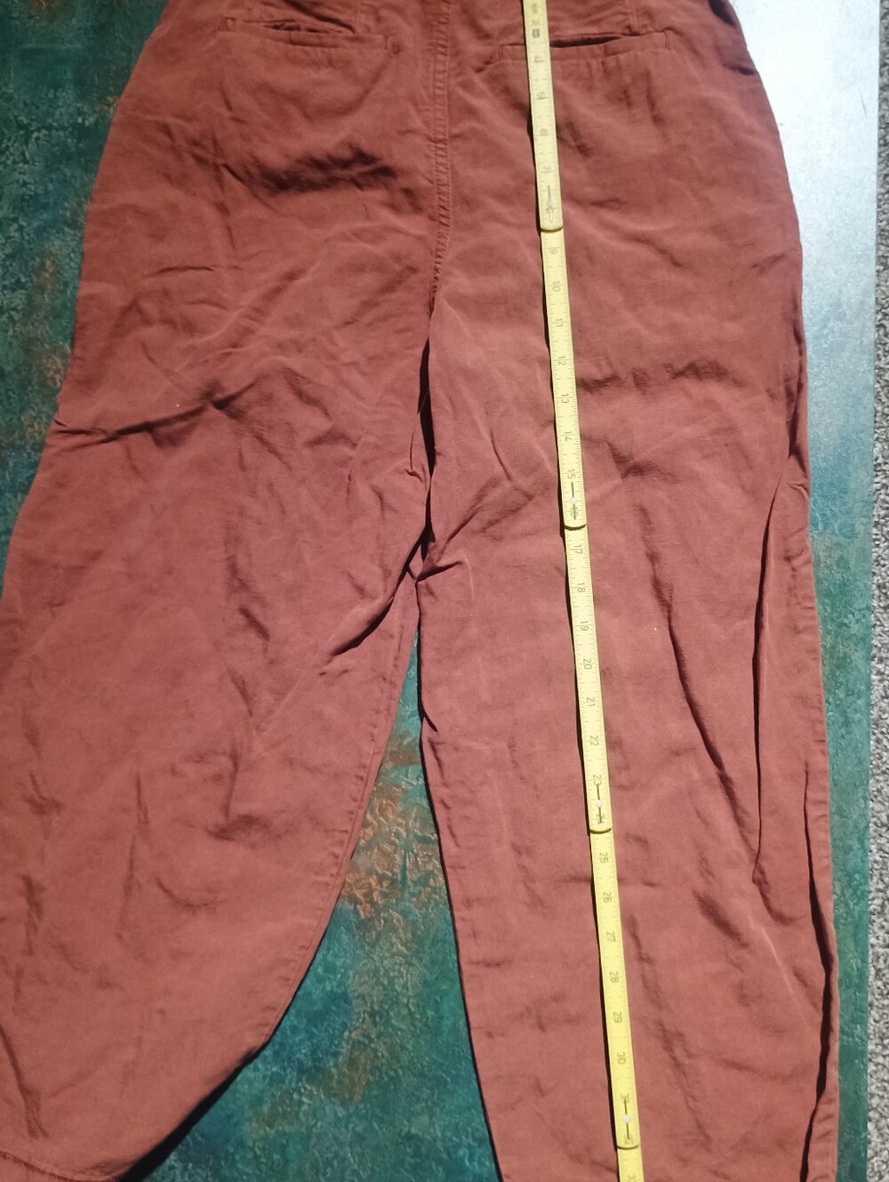 Wrap London Men's Rust-Brown Relaxed Chinos - Picture 4 of 6